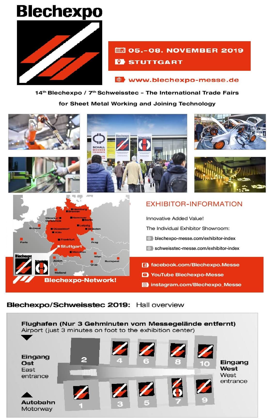 We invite you to Blechexpo 2019!